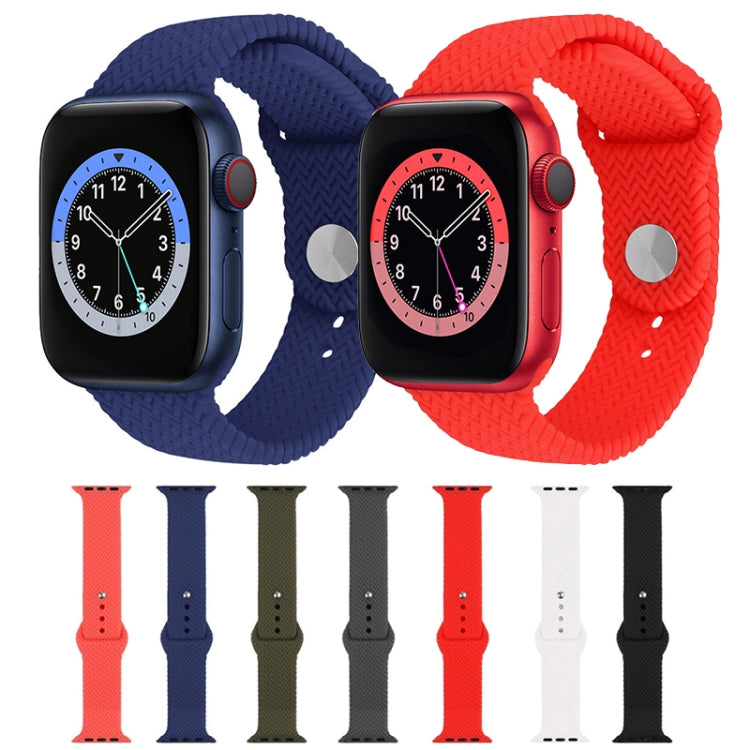 Cinturino in silicone intrecciato per Apple Watch 38-41mm