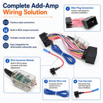 Cablaggio per amplificatore subwoofer aggiuntivo per autoradio di serie per Chevy GMC, Add A Subwoofer Amplifier