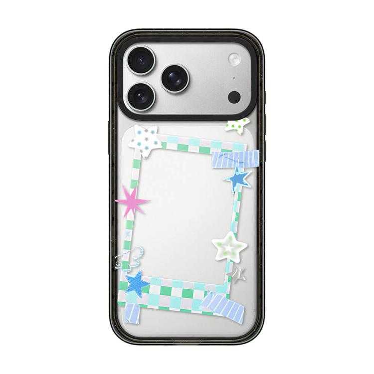 Custodia per telefono in acrilico TPU con motivo a stella e quadrifoglio., For iPhone 17e / 16e, For iPhone 17 Pro Max, For iPhone 17 Pro, For iPhone 17, For iPhone Air, For iPhone 16 Pro Max