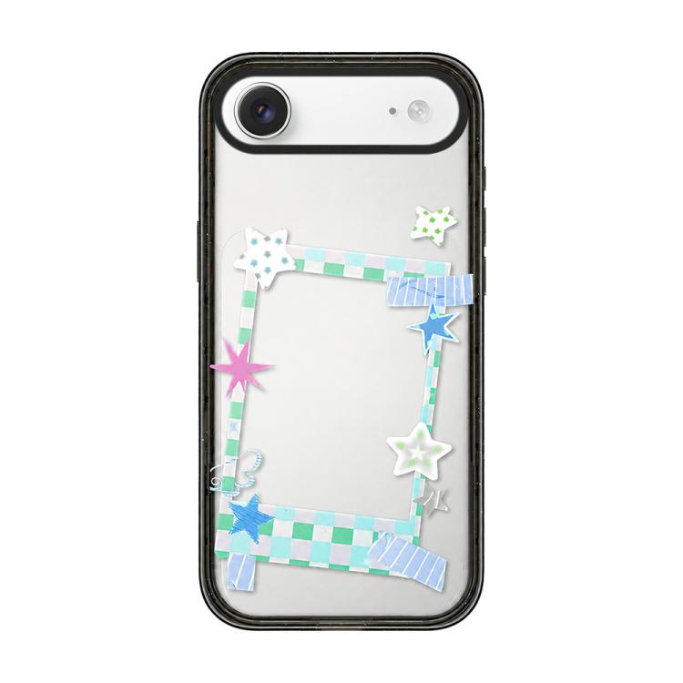 Custodia per telefono in acrilico TPU con motivo a stella e quadrifoglio., For iPhone 17e / 16e, For iPhone 17 Pro Max, For iPhone 17 Pro, For iPhone 17, For iPhone Air, For iPhone 16 Pro Max