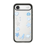 Custodia per telefono in acrilico TPU con motivo a stella e quadrifoglio., For iPhone 17e / 16e, For iPhone 17 Pro Max, For iPhone 17 Pro, For iPhone 17, For iPhone Air, For iPhone 16 Pro Max