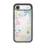 Custodia per telefono in acrilico TPU con motivo a stella e quadrifoglio., For iPhone 17e / 16e, For iPhone 17 Pro Max, For iPhone 17 Pro, For iPhone 17, For iPhone Air, For iPhone 16 Pro Max