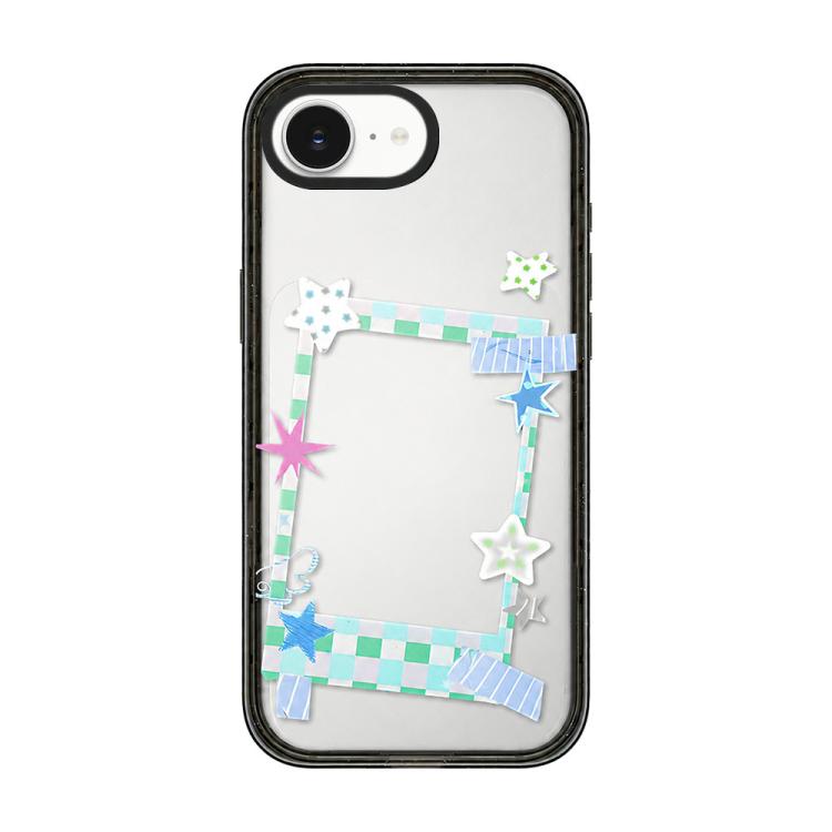 Custodia per telefono in acrilico TPU con motivo a stella e quadrifoglio., For iPhone 17e / 16e, For iPhone 17 Pro Max, For iPhone 17 Pro, For iPhone 17, For iPhone Air, For iPhone 16 Pro Max