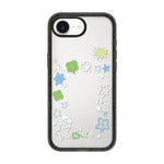 Custodia per telefono in acrilico TPU con motivo a stella e quadrifoglio., For iPhone 17e / 16e, For iPhone 17 Pro Max, For iPhone 17 Pro, For iPhone 17, For iPhone Air, For iPhone 16 Pro Max