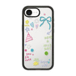 Custodia per telefono in acrilico TPU con motivo a stella e quadrifoglio., For iPhone 17e / 16e, For iPhone 17 Pro Max, For iPhone 17 Pro, For iPhone 17, For iPhone Air, For iPhone 16 Pro Max