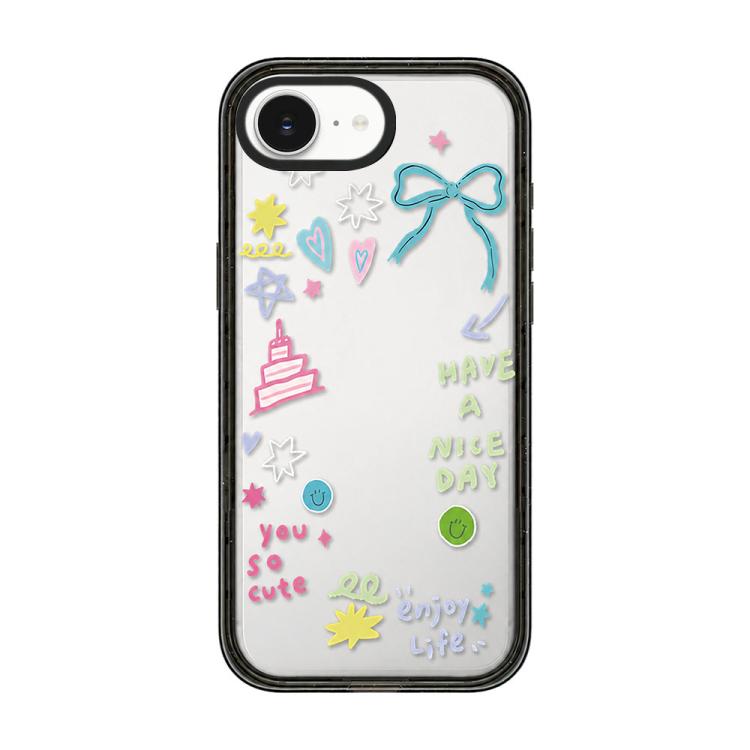 Custodia per telefono in acrilico TPU con motivo a stella e quadrifoglio., For iPhone 17e / 16e, For iPhone 17 Pro Max, For iPhone 17 Pro, For iPhone 17, For iPhone Air, For iPhone 16 Pro Max