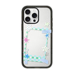 Custodia per telefono in acrilico TPU con motivo a stella e quadrifoglio., For iPhone 17e / 16e, For iPhone 17 Pro Max, For iPhone 17 Pro, For iPhone 17, For iPhone Air, For iPhone 16 Pro Max