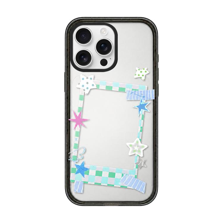 Custodia per telefono in acrilico TPU con motivo a stella e quadrifoglio., For iPhone 16 Pro, For iPhone 16 Plus, For iPhone 16, For iPhone 15 Pro Max, For iPhone 15 Pro, For iPhone 15 Plus