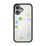 Custodia per telefono in acrilico TPU con motivo a stella e quadrifoglio., For iPhone 16 Pro, For iPhone 16 Plus, For iPhone 16, For iPhone 15 Pro Max, For iPhone 15 Pro, For iPhone 15 Plus