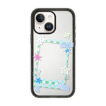 Custodia per telefono in acrilico TPU con motivo a stella e quadrifoglio., For iPhone 16 Pro, For iPhone 16 Plus, For iPhone 16, For iPhone 15 Pro Max, For iPhone 15 Pro, For iPhone 15 Plus