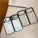 Custodia per telefono in acrilico TPU con motivo a stella e quadrifoglio., For iPhone 15, For iPhone 14 Plus, For iPhone 14, For iPhone 14 Pro, For iPhone 14 Pro Max, For iPhone 13 Pro Max