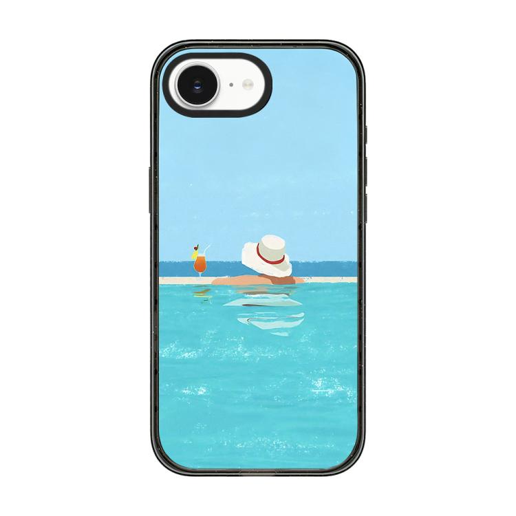 Custodia per telefono in TPU acrilico con motivo spiaggia estiva., For iPhone 17e / 16e, For iPhone 17 Pro Max, For iPhone 17 Pro, For iPhone 17, For iPhone Air, For iPhone 16 Pro Max