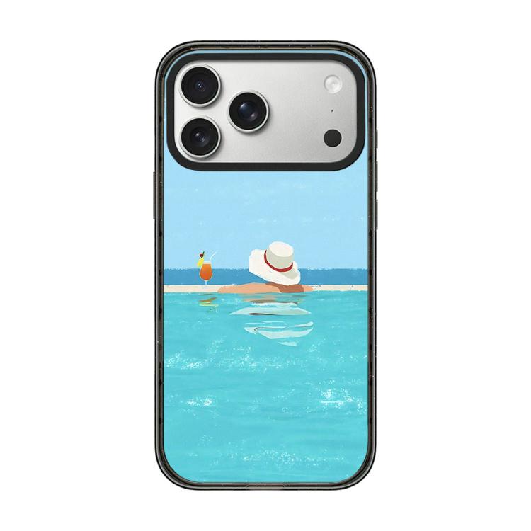 Custodia per telefono in TPU acrilico con motivo spiaggia estiva., For iPhone 17e / 16e, For iPhone 17 Pro Max, For iPhone 17 Pro, For iPhone 17, For iPhone Air, For iPhone 16 Pro Max