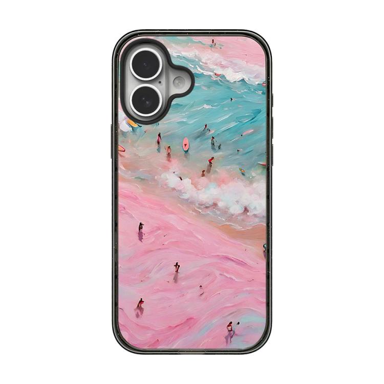 Custodia per telefono in TPU acrilico con motivo spiaggia estiva., For iPhone 16 Pro, For iPhone 16 Plus, For iPhone 16, For iPhone 15 Pro Max, For iPhone 15 Pro, For iPhone 15 Plus