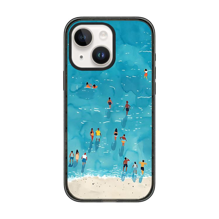 Custodia per telefono in TPU acrilico con motivo spiaggia estiva., For iPhone 16 Pro, For iPhone 16 Plus, For iPhone 16, For iPhone 15 Pro Max, For iPhone 15 Pro, For iPhone 15 Plus