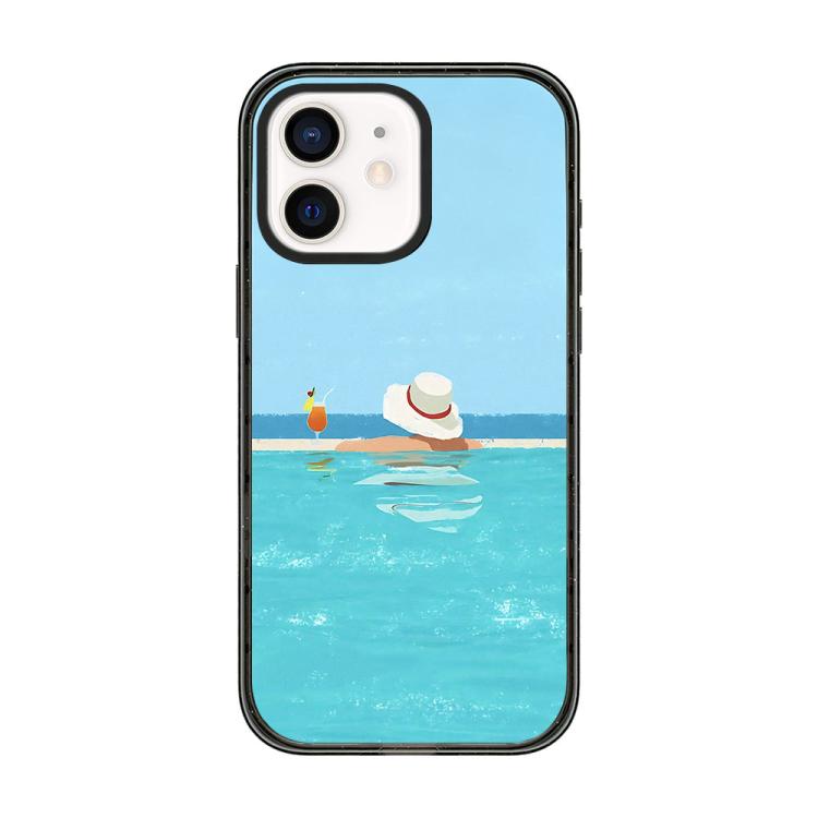 Custodia per telefono in TPU acrilico con motivo spiaggia estiva., For iPhone 13 Pro, For iPhone 13, For iPhone 12, For iPhone 12 Pro Max, For iPhone 12 Pro, For iPhone 11