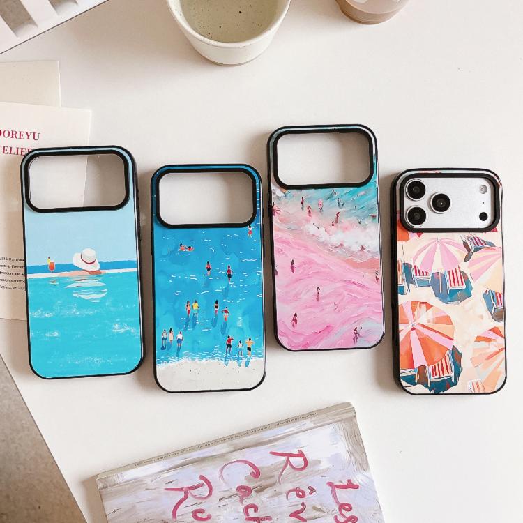 Custodia per telefono in TPU acrilico con motivo spiaggia estiva., For iPhone 15, For iPhone 14 Plus, For iPhone 14, For iPhone 14 Pro, For iPhone 14 Pro Max, For iPhone 13 Pro Max