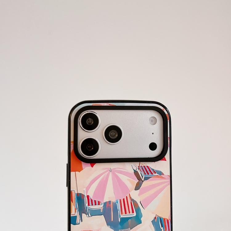 Custodia per telefono in TPU acrilico con motivo spiaggia estiva., For iPhone 17e / 16e, For iPhone 17 Pro Max, For iPhone 17 Pro, For iPhone 17, For iPhone Air, For iPhone 16 Pro Max