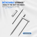 Picchetto antivento staccabile per ombrellone con filettatura universale da 12 mm, Chrome-Plated 23cm 2-Prong, Chrome-Plated 23cm 3-Prong, Chrome-Plated 30cm 2-Prong, Chrome-Plated 30cm 3-Prong, Stainless Steel 23cm 2-Prong, Stainless Steel 23cm 3-Pron...