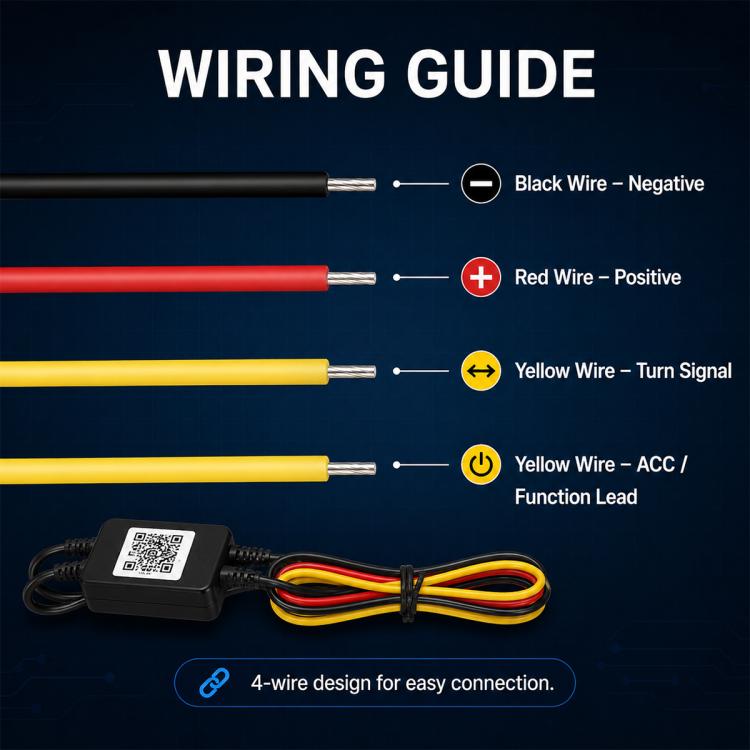 Indicatori di direzione a LED colorati per auto, luci diurne, 30cm, 45cm, 60cm, 75cm
