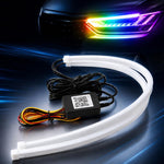 Indicatori di direzione a LED colorati per auto, luci diurne, 30cm, 45cm, 60cm, 75cm