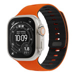 Cinturino per orologio in silicone magnetico con chiusura a moschettone e texture a raggiera., For Apple Watch 46mm / 49mm / 45mm / 44mm, For Apple Watch 42mm / 41mm / 40mm / 38mm