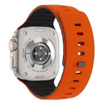 Cinturino per orologio in silicone magnetico con chiusura a moschettone e texture a raggiera., For Apple Watch 46mm / 49mm / 45mm / 44mm, For Apple Watch 42mm / 41mm / 40mm / 38mm