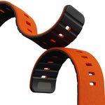 Cinturino per orologio in silicone magnetico con chiusura a moschettone e texture a raggiera., For Apple Watch 46mm / 49mm / 45mm / 44mm, For Apple Watch 42mm / 41mm / 40mm / 38mm