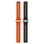 Cinturino per orologio in silicone magnetico con chiusura a moschettone e texture a raggiera., For Apple Watch 46mm / 49mm / 45mm / 44mm, For Apple Watch 42mm / 41mm / 40mm / 38mm