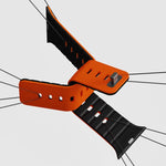 Cinturino per orologio in silicone magnetico con chiusura a moschettone e texture a raggiera., For Apple Watch 46mm / 49mm / 45mm / 44mm, For Apple Watch 42mm / 41mm / 40mm / 38mm
