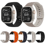 Cinturino per orologio in silicone magnetico con chiusura a moschettone e texture a raggiera., For Apple Watch 46mm / 49mm / 45mm / 44mm, For Apple Watch 42mm / 41mm / 40mm / 38mm