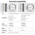 Cinturino per orologio in silicone magnetico con chiusura a moschettone e texture a raggiera., For Apple Watch 46mm / 49mm / 45mm / 44mm, For Apple Watch 42mm / 41mm / 40mm / 38mm