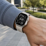 Cinturino per orologio in silicone magnetico con chiusura a moschettone e texture a raggiera., For Apple Watch 46mm / 49mm / 45mm / 44mm, For Apple Watch 42mm / 41mm / 40mm / 38mm