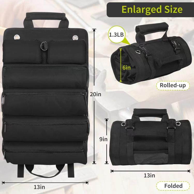 Borsa arrotolabile portatile per attrezzi di riparazione