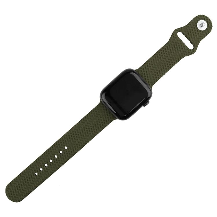 Cinturino in silicone intrecciato per Apple Watch