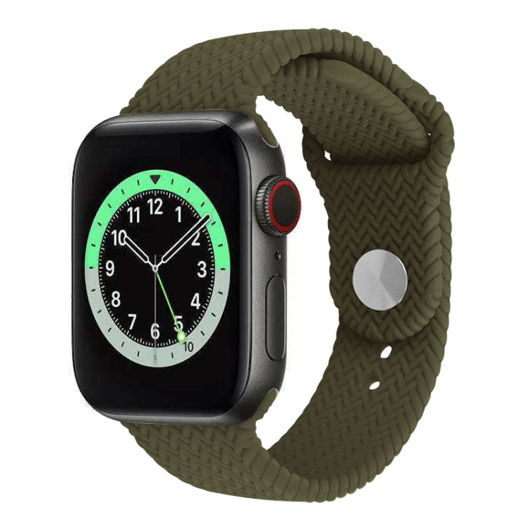 Cinturino in silicone intrecciato per Apple Watch