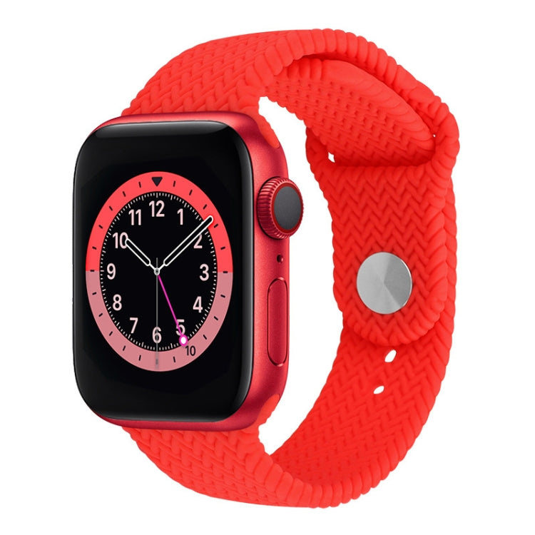 Cinturino in silicone intrecciato per Apple Watch