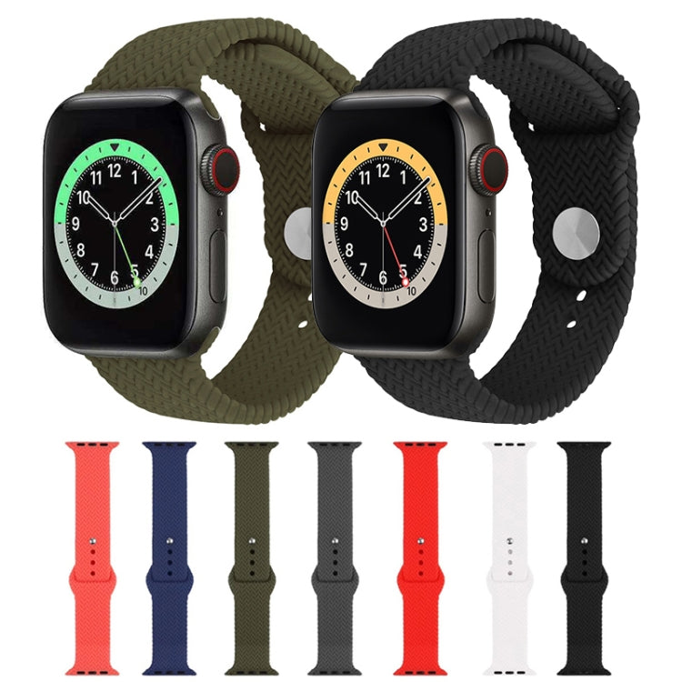 Cinturino in silicone intrecciato per Apple Watch