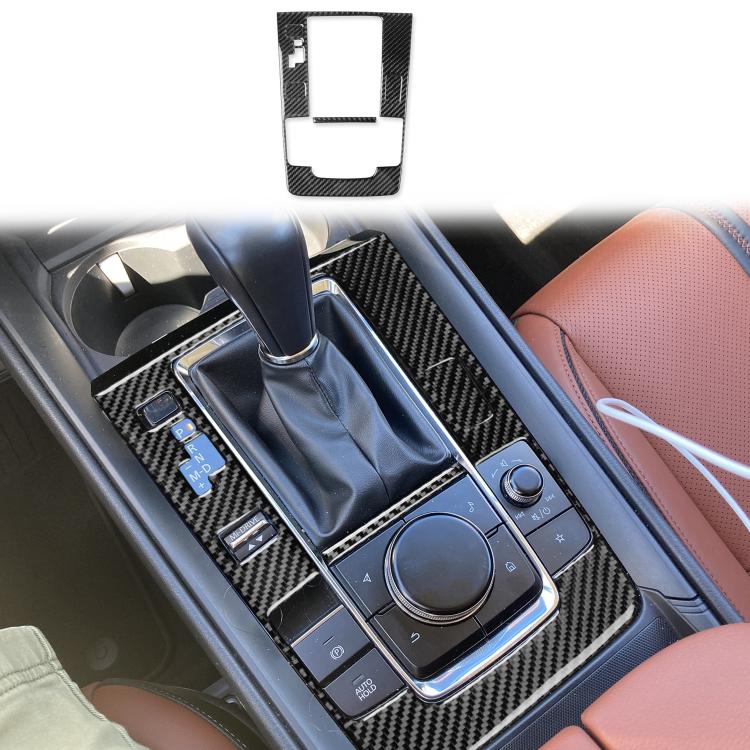Set di 5 adesivi in fibra di carbonio per pannello posizione cambio auto per Mazda CX-50 2022-2024, Gear Position Panel