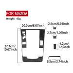 Set di 5 adesivi in fibra di carbonio per pannello posizione cambio auto per Mazda CX-50 2022-2024, Gear Position Panel