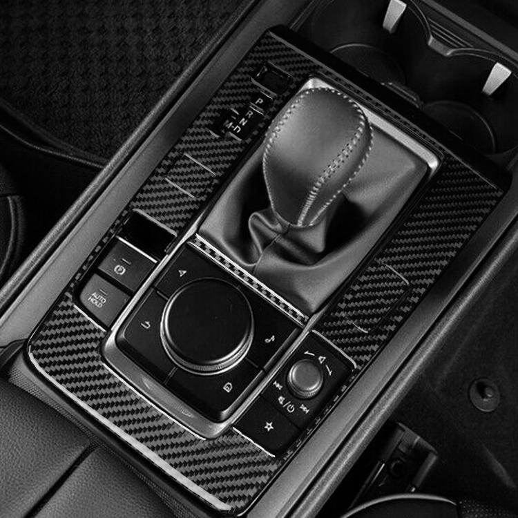Set di 5 adesivi in fibra di carbonio per pannello posizione cambio auto per Mazda CX-50 2022-2024, Gear Position Panel