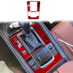 Set di 5 adesivi in fibra di carbonio per pannello posizione cambio auto per Mazda CX-50 2022-2024, Gear Position Panel