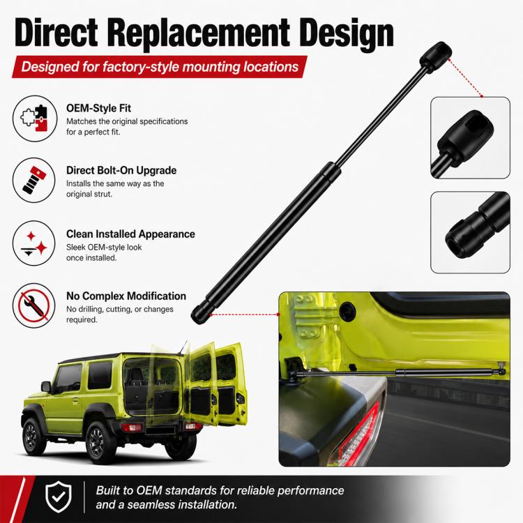 Leva di supporto idraulica per portellone posteriore per JIMNY JB64 / JB74 (2 pezzi), Lever