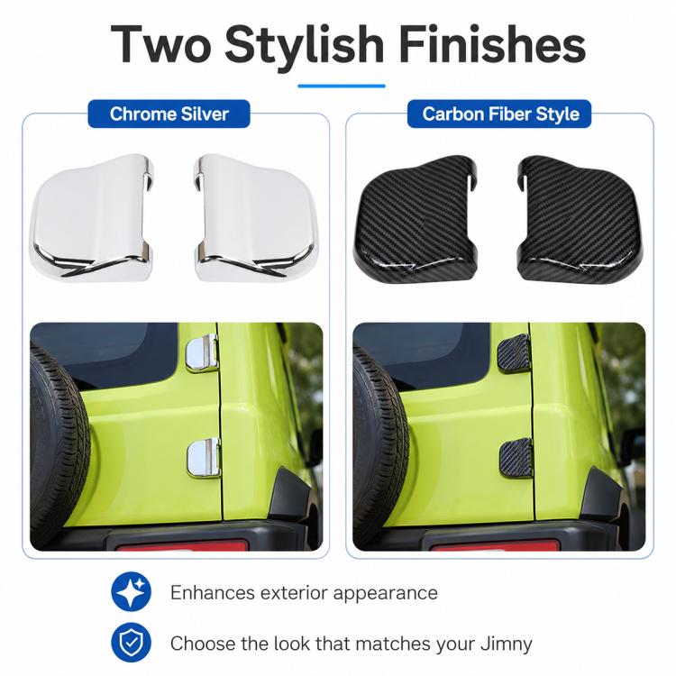 Copertura protettiva per cerniere delle porte JIMNY JB64 / JB74, Hinges Protective Cover (Silver), Hinges Protective Cover (Carbon Fiber Texture)