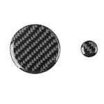 Per Mazda CX-50 2022-2024, set da 2 pezzi di adesivi in fibra di carbonio per pomello del sistema multimediale dell'auto., Multimedia Knob