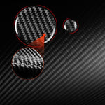 Per Mazda CX-50 2022-2024, set da 2 pezzi di adesivi in fibra di carbonio per pomello del sistema multimediale dell'auto., Multimedia Knob