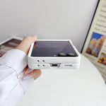 Custodia per telefono in PC con doppio magnete centrale Skin Feel Central Axis, For Galaxy Z Flip8 5G