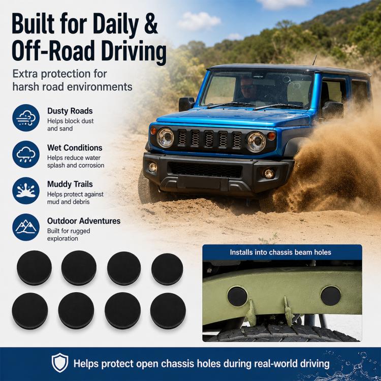 Per JIMNY JB64 / JB74 Tappo antipolvere per auto, 8 pezzi, Dust Plug Protective Cover