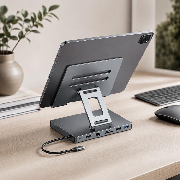 Blueendless ST706 Docking Station 7 in 1 con supporto