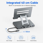 Blueendless ST706 7 in 1 Docking station multifunzionale 4K 30Hz con supporto per tablet, ST706